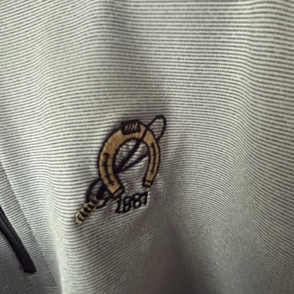 NWT Green Grass Mens Heather Grey 1/4 Zip Golf Pullover Seagate Large NEW - Picture 5 of 9